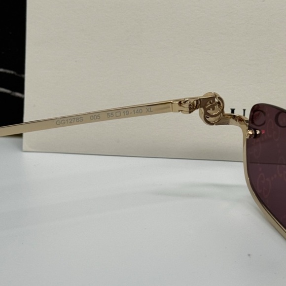 NEW GUCCI SUNGLASSES WITH GG LENSES AUTHENTIC EYEWEAR GUCCI - Picture 15 of 16